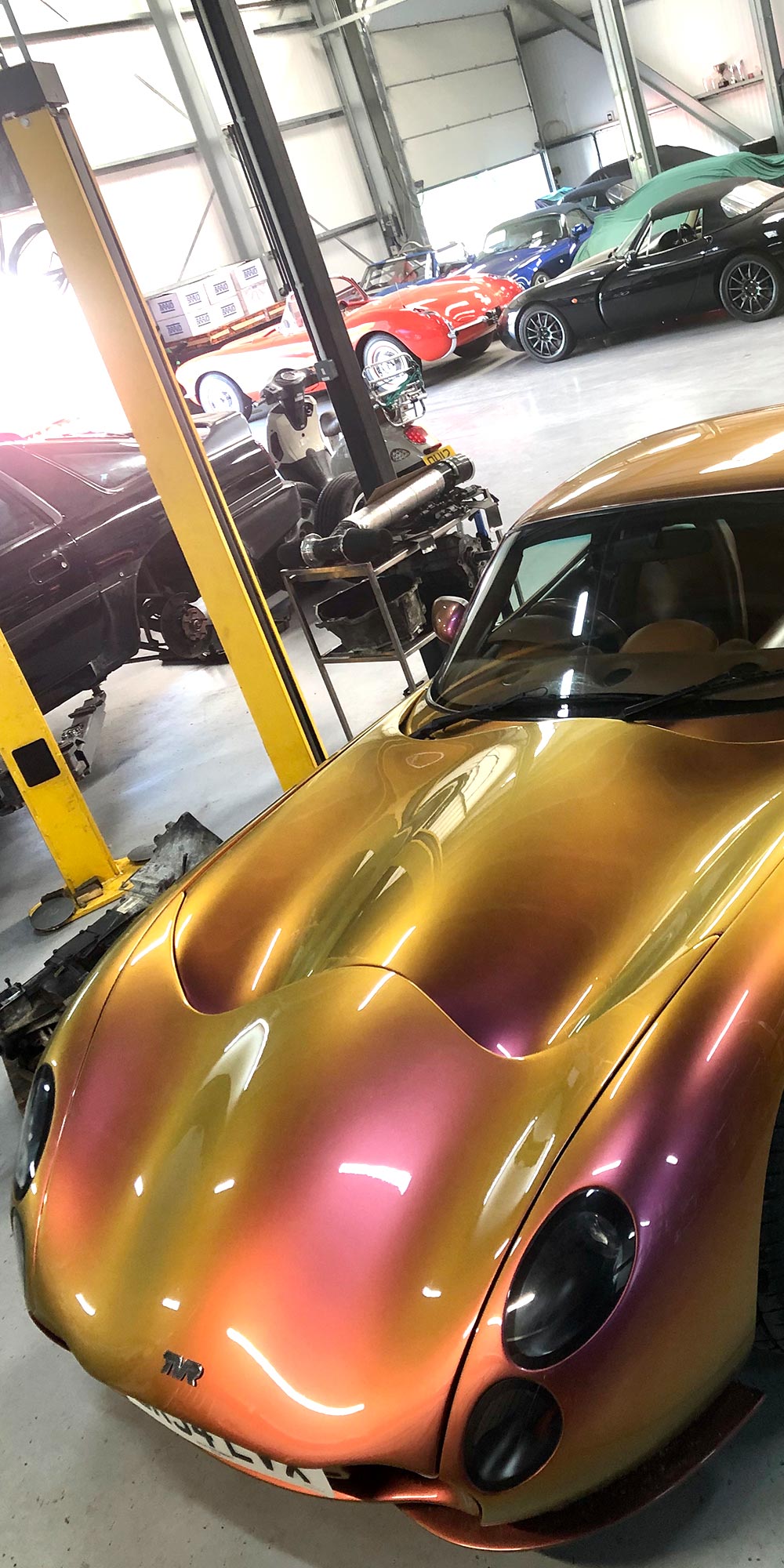 tvr tuscon on ramp at topcats racing workshop