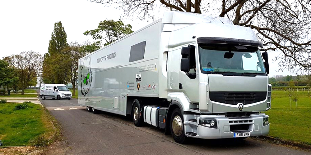 topcats racing rig on route to event