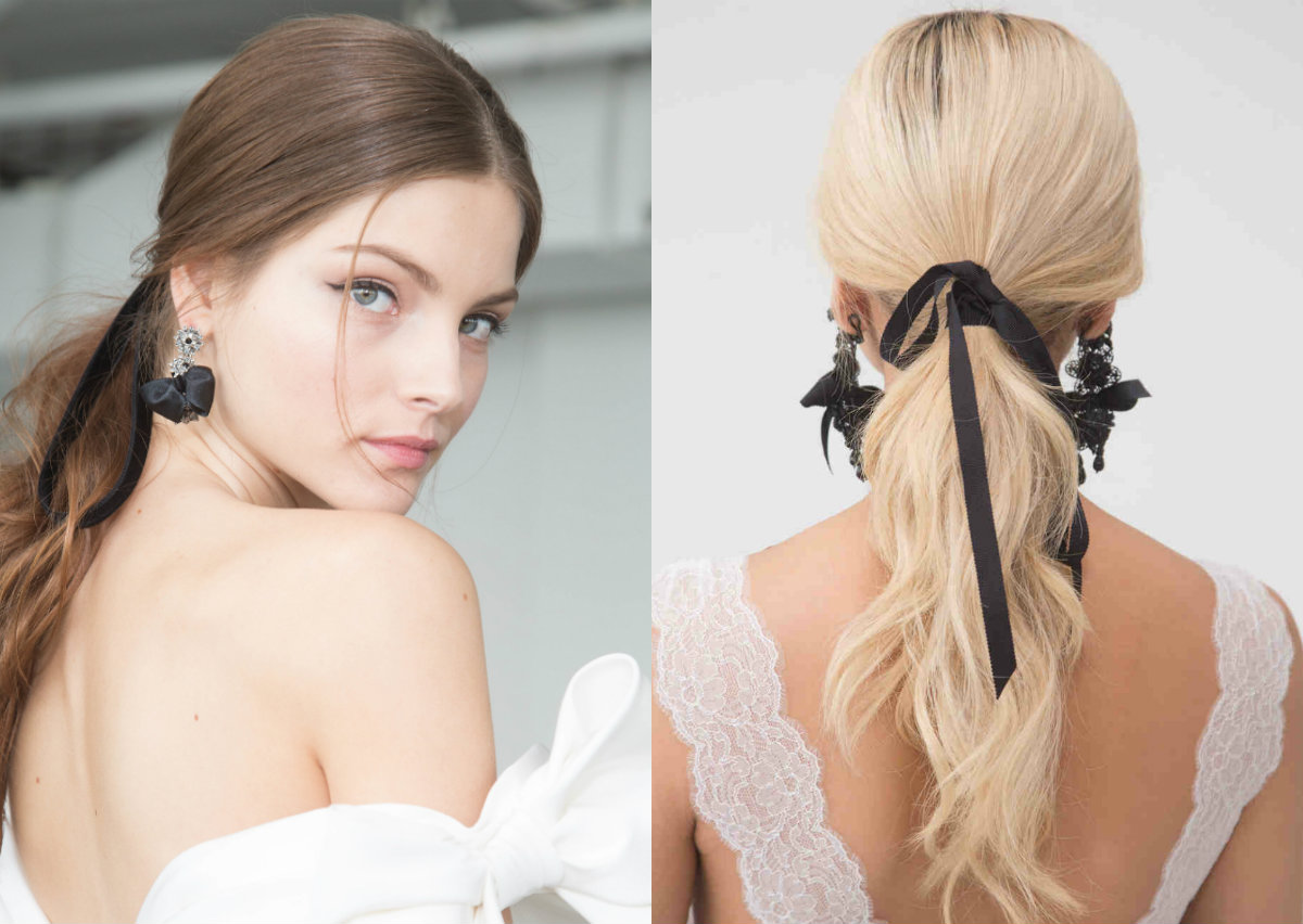 Black Velvet Ribbon For Wedding Hairstyles 2018 Marchesa Pvhmup